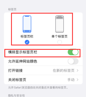 仁怀iPhone授权维修分享Safari浏览器如何切换标签栏位置 